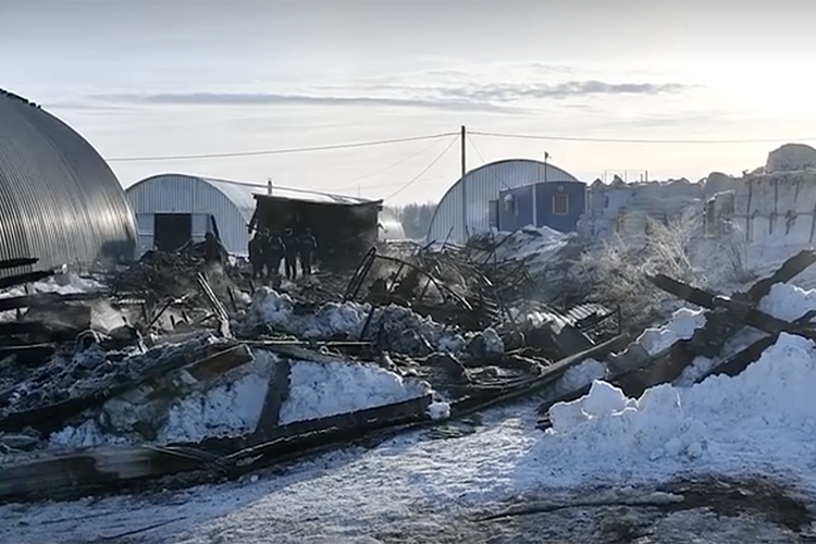 Пожар в бараках на ферме дочери экс-главы минсельхоза Удмуртии