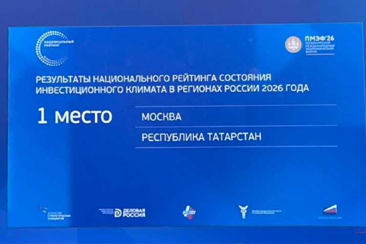 Татарстан стал первым в рейтинге инвестклимата